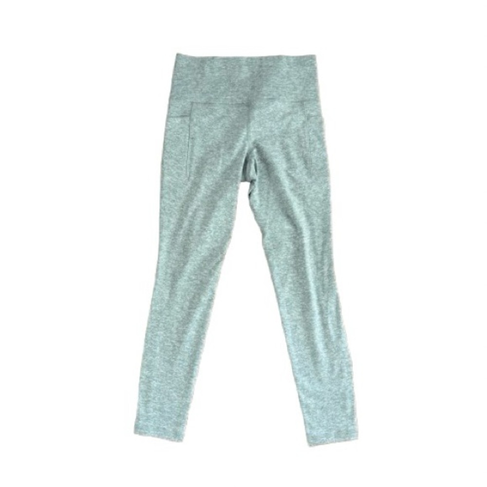 Athleta Salutation stash pocket soft luxe tight grey mixed leggings